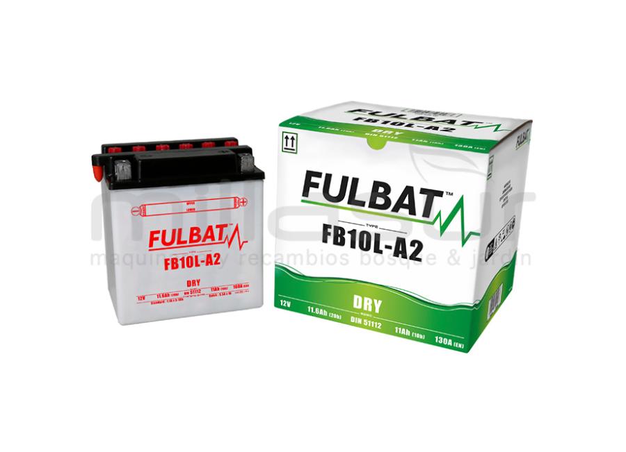 MOTORCÍCULO BATERIA FB10L-A2 ACIDO 11Ah (135 X 90 X 145) +DER