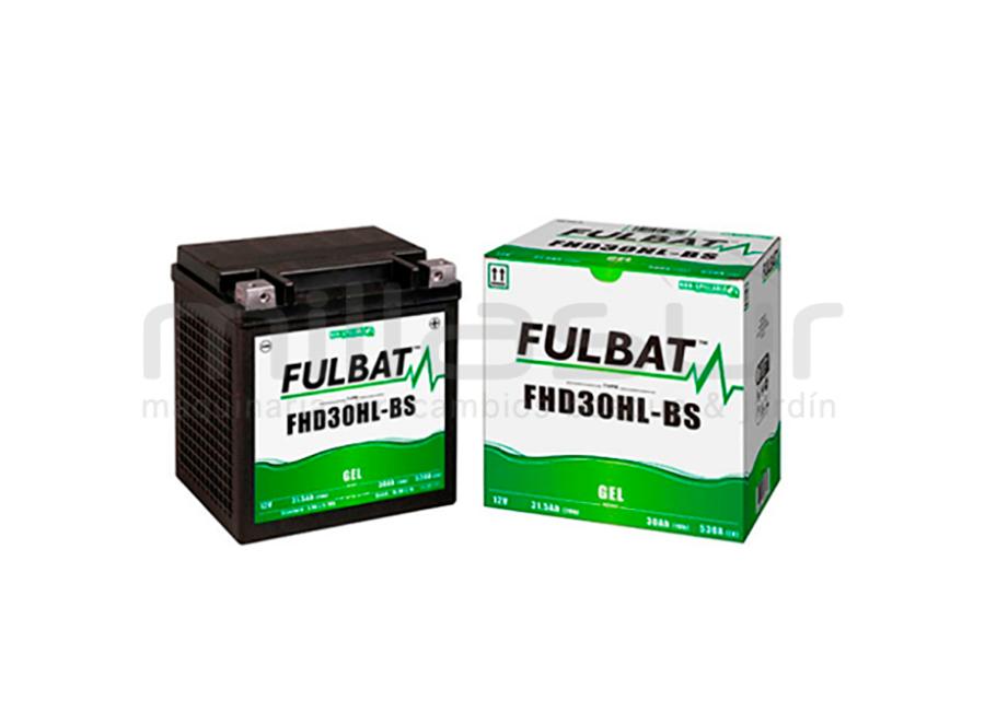 MOTORCÍCULO BATERIA FHD30HL-BS 12V GEL 30 Ah (165 x 125 x 175) +DER.
