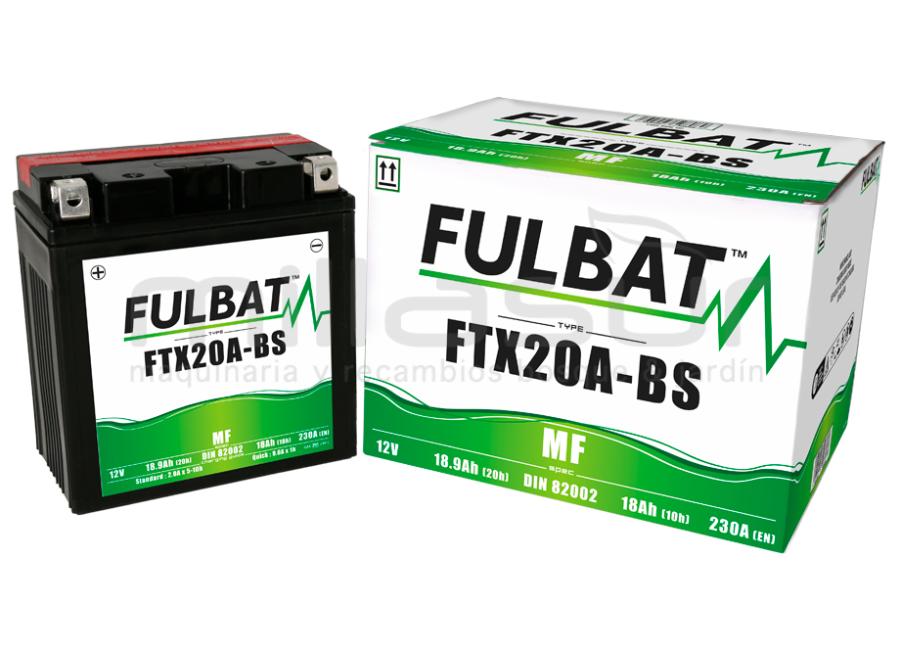 MOTORCÍCULO BATERIA FTX20A-BS 12V MANUTENÇÃO LIVRE 18,9Ah (150 x 87 x 161) -DER.