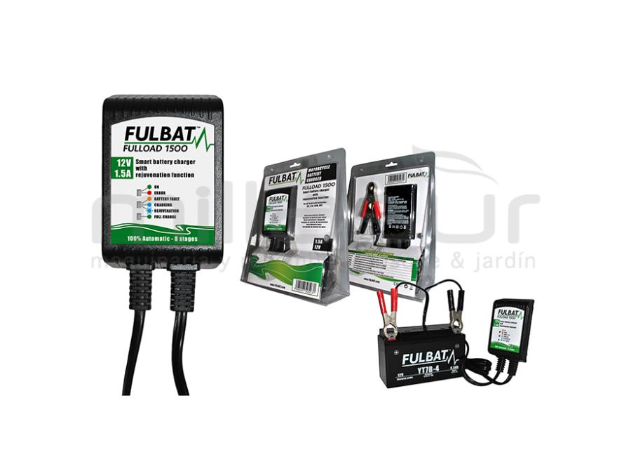 CARGADOR DE BATERIAS 1,5A - 12V - FULLOAD 1500