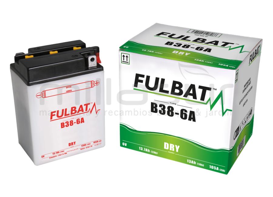 6V B38-6A BATERIA ACID 13 Ah (119 x 83 x 161) -DER.