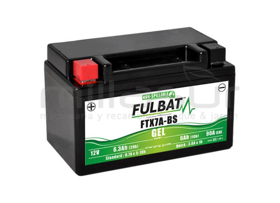 MOTORCÍCULO BATERIA FTX7A-BS 12V MANUTENÇÃO LIVRE 6,3Ah (150 x 87 x 93) -DER.
