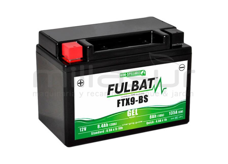 MOTORCÍCULO BATERIA FTX9-BS 12V MANUTENÇÃO LIVRE 8,4Ah (150 x 87 x 105) -DER.