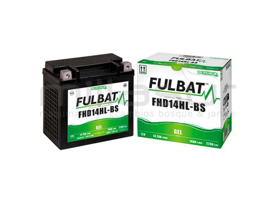 MOTORCÍCULO BATERIA FHD14HL-BS 12V GEL14 Ah (150 x 87 x 145) +DER.