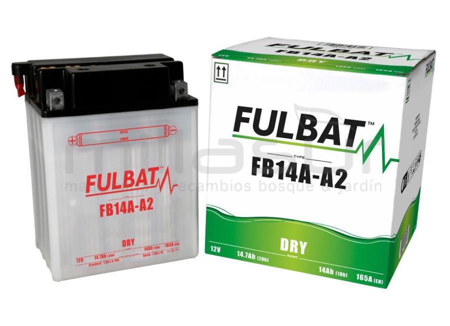 MOTORCÍCULO BATERIA FB14A-A2 12V ACID 14 Ah (134 x 89 x 176) -DER.