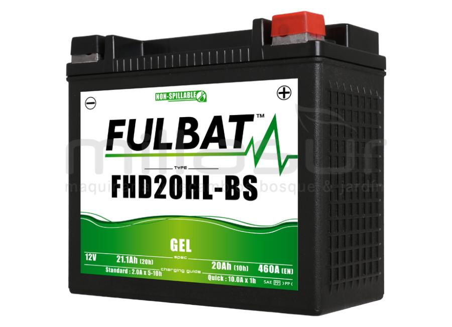 MOTORCÍCULO BATERIA FHD20HL-BS 12V GEL 20 Ah (175 x 87 x 155) +DER.