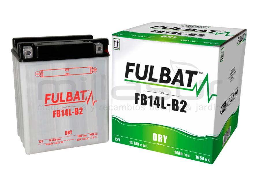 MOTORCÍCULO BATERIA FB14L-B2 ACIDO 14Ah (134 X 89 X 166) +DER (RESPIRO DER)