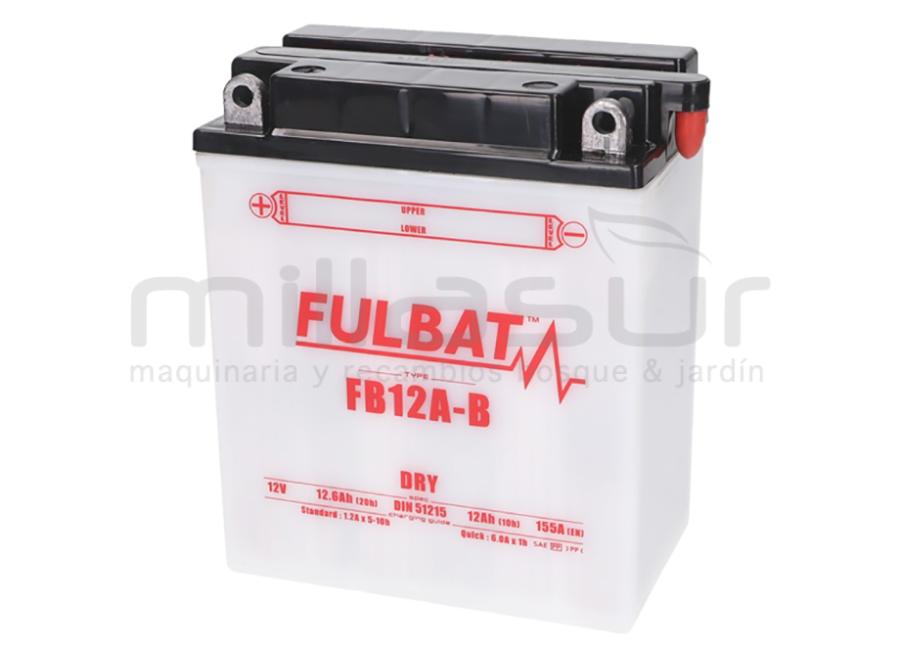 BATERIA MOTORCÍCULO FB12A-B ÁCIDO 12Ah (134 X 80 X 160) -DER (RESP. DRCH)