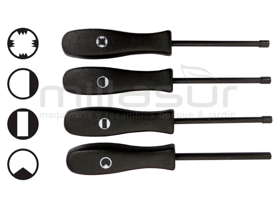 CONJUNTO DE 4 CHAVES DE AJUSTE DO CARBURADOR