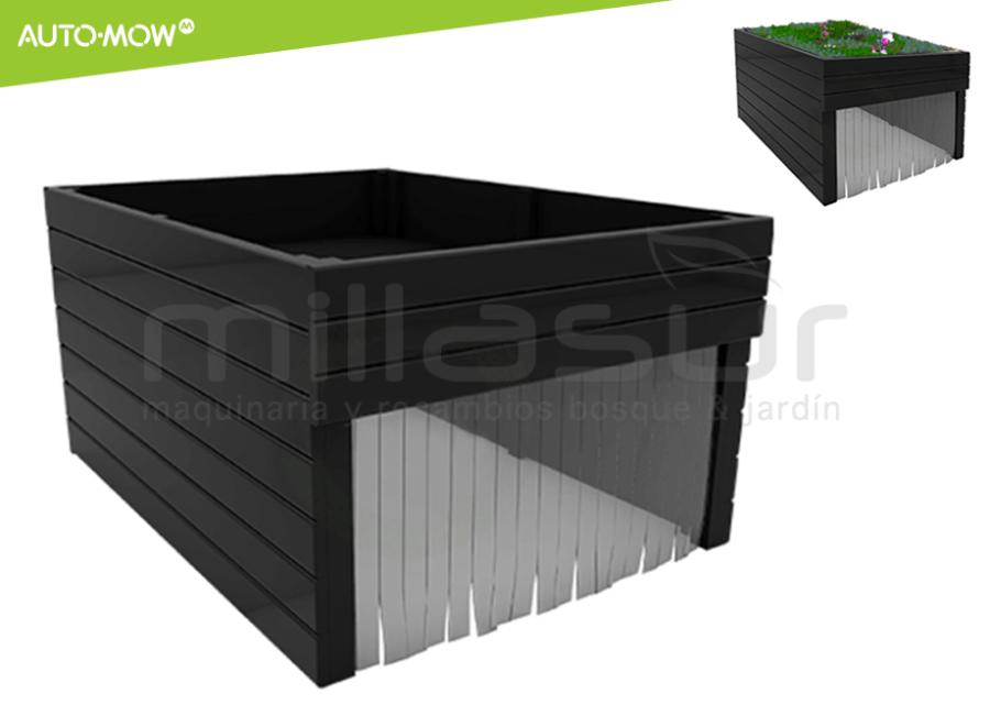 GARAJE JARDINERA ROBOT CORTAC.  AUTO-MOW - NEGRO