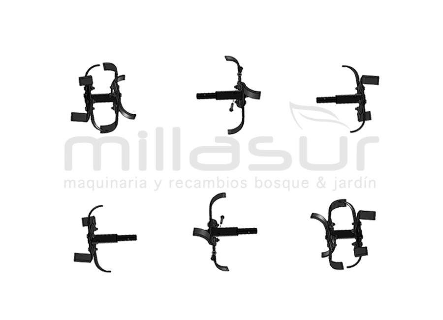 CONJUNTO DE LÂMINAS E EIXOS MC700 (CONJUNTO COMPLETO COM AMBOS OS LADOS)