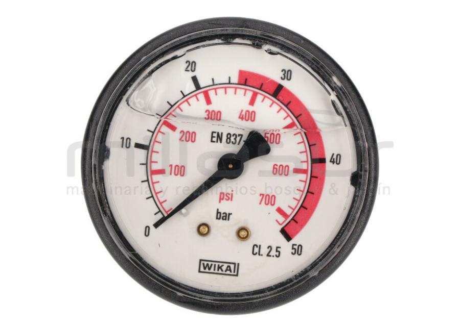 MANÓMETRO DE GLICERINA 1/4" ROSCA
