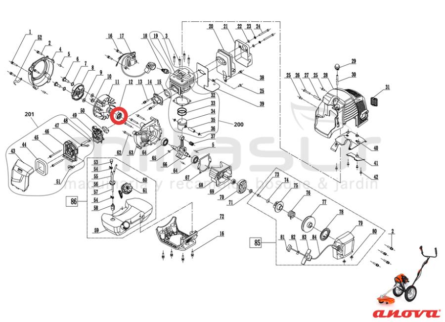 RETEN CIGÜEÑAL LADO VOLANTE D52R 15X30X7 (12)