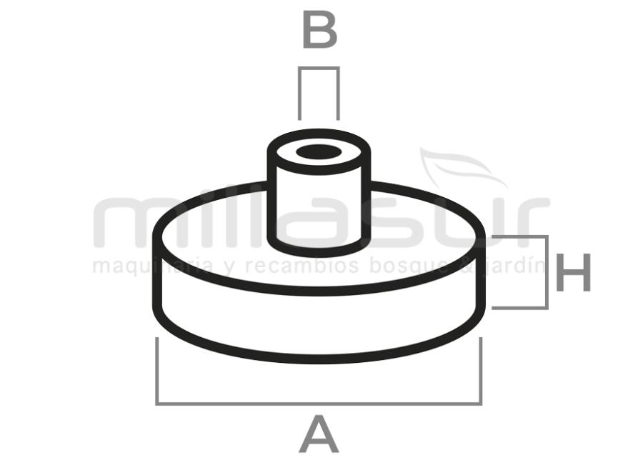 CLUTCH BELL WITH CORRENTE SPROCKET STIHL 038, MS380, MS381