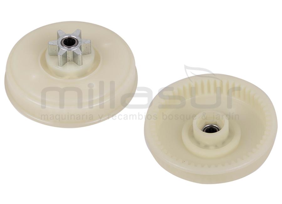 CLUTCH BELL WITH CORRENTE SPROCKET ALPINA - CASTOR E160, E170 - 55 TEETH