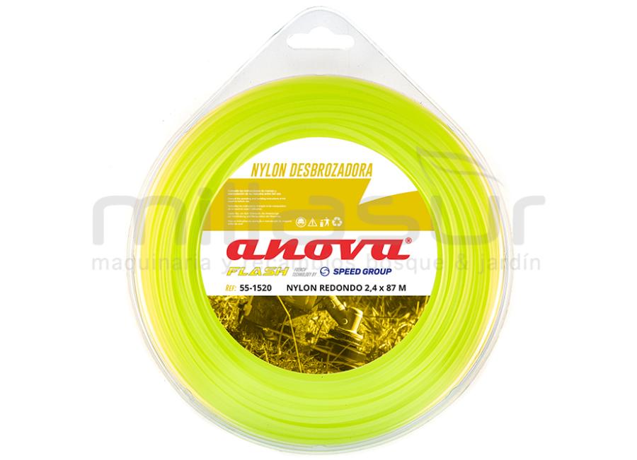 NYLON REDONDO ANOVA FLASH BLISTER 2.4mm x 87m