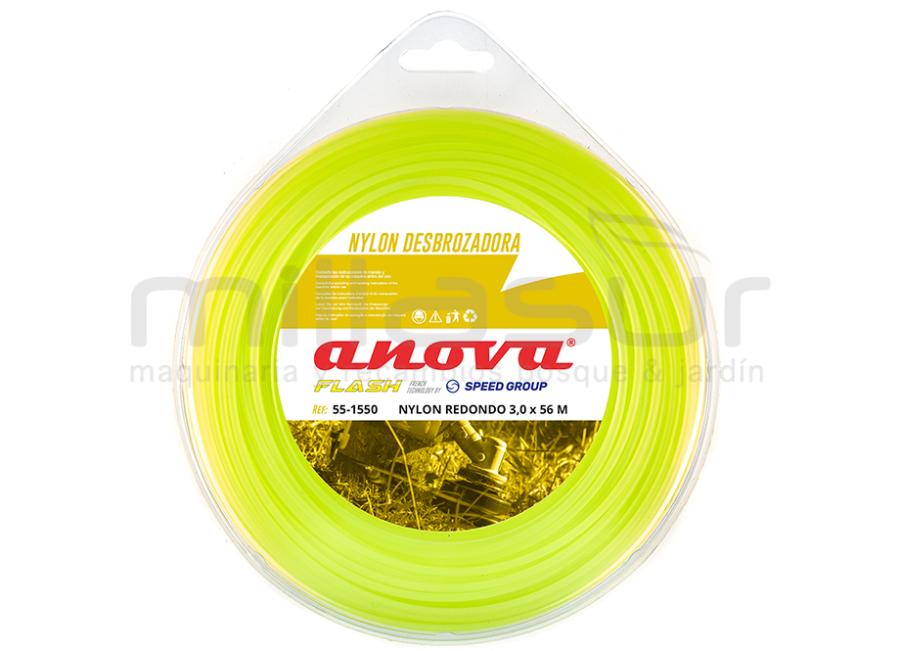 NYLON REDONDO ANOVA FLASH BLISTER 3mm x 56m