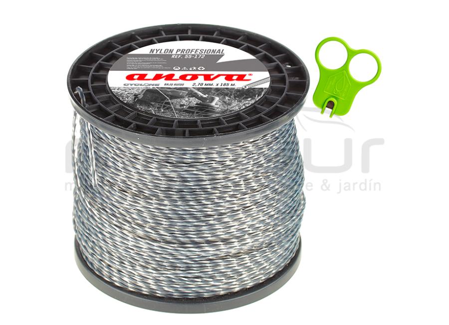 NYLON BRAIDED CYCLONE ANOVA COIL 2,7mm x 185m