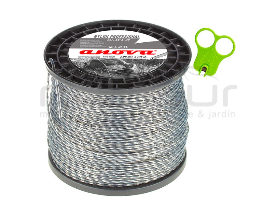 NYLON BRAIDED CYCLONE ANOVA COIL 3mm x 145m